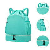 Maxbell Sports Drawstring Backpack Christmas Swim Wet and Dry Separation Bag Gym Bag