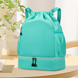 Maxbell Sports Drawstring Backpack Christmas Swim Wet and Dry Separation Bag Gym Bag