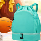 Maxbell Sports Drawstring Backpack Christmas Swim Wet and Dry Separation Bag Gym Bag