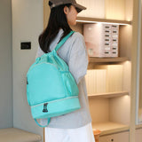 Maxbell Sports Drawstring Backpack Christmas Swim Wet and Dry Separation Bag Gym Bag