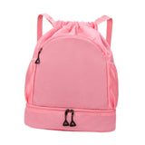 Maxbell Sports Drawstring Backpack Rucksack Party Travel Organizer Women Men Gym Bag Pink