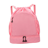 Maxbell Sports Drawstring Backpack Rucksack Party Travel Organizer Women Men Gym Bag Pink