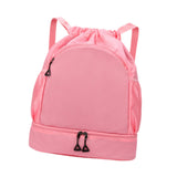 Maxbell Sports Drawstring Backpack Rucksack Party Travel Organizer Women Men Gym Bag Pink