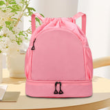 Maxbell Sports Drawstring Backpack Rucksack Party Travel Organizer Women Men Gym Bag Pink