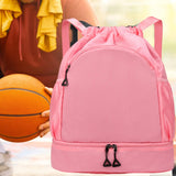 Maxbell Sports Drawstring Backpack Rucksack Party Travel Organizer Women Men Gym Bag Pink