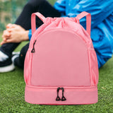 Maxbell Sports Drawstring Backpack Rucksack Party Travel Organizer Women Men Gym Bag Pink
