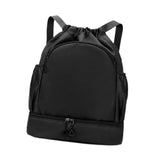 Maxbell Sports Drawstring Backpack Rucksack Party Travel Organizer Women Men Gym Bag Black