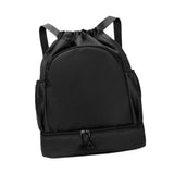 Maxbell Sports Drawstring Backpack Rucksack Party Travel Organizer Women Men Gym Bag Black