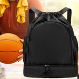 Maxbell Sports Drawstring Backpack Rucksack Party Travel Organizer Women Men Gym Bag Black
