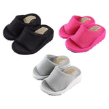 Maxbell Wedge Sandal Slides Foot Massage Calf Stretcher Household Half Sole Slippers Black