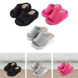 Maxbell Wedge Sandal Slides Foot Massage Calf Stretcher Household Half Sole Slippers Black