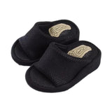 Maxbell Wedge Sandal Slides Foot Massage Calf Stretcher Household Half Sole Slippers Black