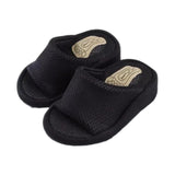 Maxbell Wedge Sandal Slides Foot Massage Calf Stretcher Household Half Sole Slippers Black