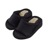 Maxbell Wedge Sandal Slides Foot Massage Calf Stretcher Household Half Sole Slippers Black