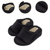 Maxbell Wedge Sandal Slides Foot Massage Calf Stretcher Household Half Sole Slippers Black