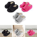 Maxbell Wedge Sandal Slides Foot Massage Calf Stretcher Household Half Sole Slippers Black