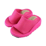 Maxbell Wedge Sandal Slides Foot Massage Calf Stretcher Household Half Sole Slippers Rose