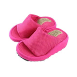 Maxbell Wedge Sandal Slides Foot Massage Calf Stretcher Household Half Sole Slippers Rose