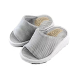 Maxbell Wedge Sandal Slides Foot Massage Calf Stretcher Household Half Sole Slippers Gray