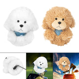 Maxbell Dog Plush Driver Head Cover Anti Scratch Women Men Gift Funny Golf Headcover White