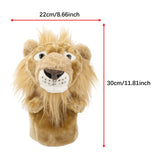 Maxbell Plush Lion Golf Wood Headcover Soft Golf Head Cover for Adults Golf Supplies