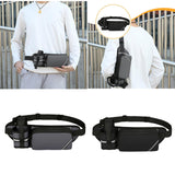 Maxbell Fanny Pack for Men Women Adjustable Belt Waist Bag for Running Sports Casual grey