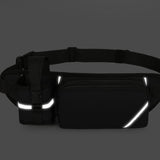Maxbell Fanny Pack for Men Women Adjustable Belt Waist Bag for Running Sports Casual black