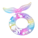 Maxbell Mermaid Pool Float Inflatable Swimming Ring for Vacation Beach Swimming Pool Swim Ring