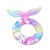 Maxbell Mermaid Pool Float Inflatable Swimming Ring for Vacation Beach Swimming Pool Swim Ring