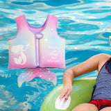 Maxbell Mermaid Pool Float Inflatable Swimming Ring for Vacation Beach Swimming Pool Vest