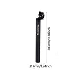 Maxbell Bike Seatpost Replacement Bicycle Seat Tube for Cycling Road Bikes Universal black 3.16x30cm