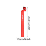 Maxbell Bike Seatpost Replacement Bicycle Seat Tube for Cycling Road Bikes Universal red 3.16x30cm