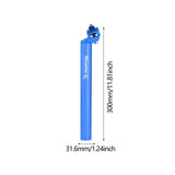 Maxbell Bike Seatpost Replacement Bicycle Seat Tube for Cycling Road Bikes Universal blue 3.16x30cm