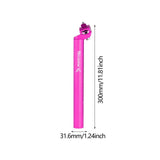 Maxbell Bike Seatpost Replacement Bicycle Seat Tube for Cycling Road Bikes Universal pink 3.16x30cm