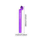 Maxbell Bike Seatpost Replacement Bicycle Seat Tube for Cycling Road Bikes Universal violet 3.16x30cm