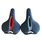 Maxbell Bike Seat Padded Wide Saddle Bike Saddle for Riding Outdoor Sports Beginners red