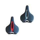 Maxbell Bike Seat Padded Wide Saddle Bike Saddle for Riding Outdoor Sports Beginners red