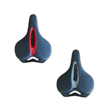 Maxbell Bike Seat Padded Wide Saddle Bike Saddle for Riding Outdoor Sports Beginners red