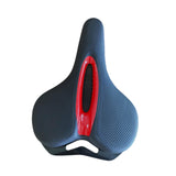 Maxbell Bike Seat Padded Wide Saddle Bike Saddle for Riding Outdoor Sports Beginners red