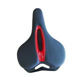 Maxbell Bike Seat Padded Wide Saddle Bike Saddle for Riding Outdoor Sports Beginners red