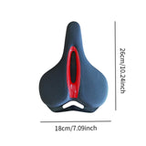 Maxbell Bike Seat Padded Wide Saddle Bike Saddle for Riding Outdoor Sports Beginners red