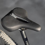 Maxbell Bike Seat Padded Wide Saddle Bike Saddle for Riding Outdoor Sports Beginners gray