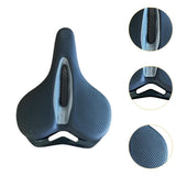 Maxbell Bike Seat Padded Wide Saddle Bike Saddle for Riding Outdoor Sports Beginners gray