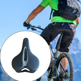 Maxbell Bike Seat Padded Wide Saddle Bike Saddle for Riding Outdoor Sports Beginners gray