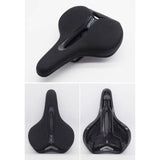 Maxbell Bike Seat Padded Wide Saddle Bike Saddle for Riding Outdoor Sports Beginners gray