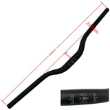 Maxbell Mountain Bike Handlebar Replacement Sturdy Easy to Install Bicycle Handlebar 66cmx3.18cmx2.22cm