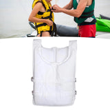 Maxbell Life Vest Portable Adjustable Straps Swim Jacket for Adults Kayaking White