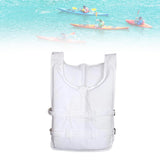 Maxbell Life Vest Portable Adjustable Straps Swim Jacket for Adults Kayaking White