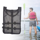 Maxbell Life Vest Portable Adjustable Straps Swim Jacket for Adults Kayaking Black