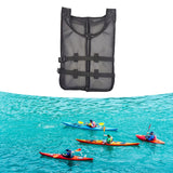 Maxbell Life Vest Portable Adjustable Straps Swim Jacket for Adults Kayaking Black